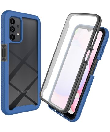 Samsung Galaxy A13 Hoesje Full Protect 360° Cover Hybride Blauw Hoesjes