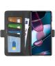 Motorola Edge 30 Pro Hoesje Portemonnee Book Case Kunstleer Zwart