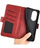 Motorola Edge 30 Pro Hoesje Portemonnee Book Case Kunstleer Rood