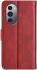 Motorola Edge 30 Pro Hoesje Portemonnee Book Case Kunstleer Rood afbeelding 6