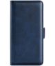 Motorola Edge 30 Pro Hoesje Portemonnee Book Case Kunstleer Blauw