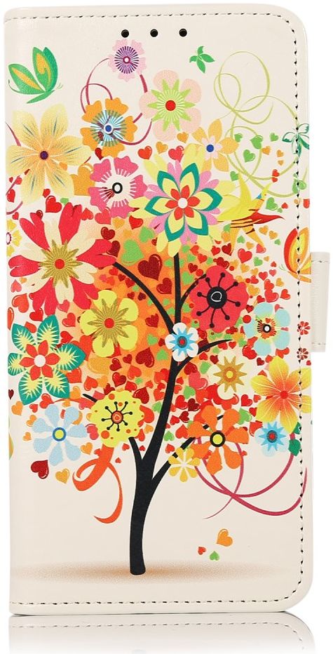 Motorola Moto G22 Hoesje Portemonnee Book Case Tree Print afbeelding 1