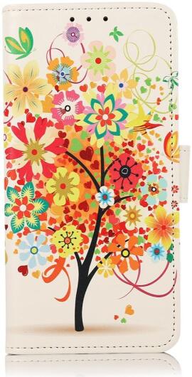 Motorola Moto G22 Hoesje Portemonnee Book Case Tree Print afbeelding 1