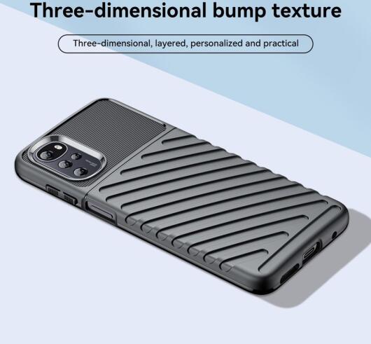 Motorola Moto G22 Hoesje TPU Thunder Design Back Cover Zwart afbeelding 2