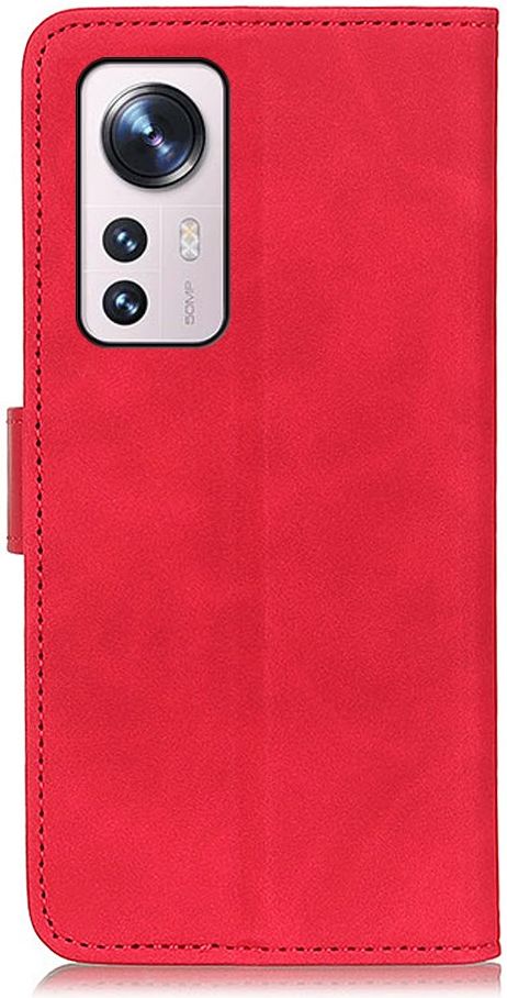KHAZNEH Xiaomi 12 / 12X Hoesje Portemonnee Book Case Rood afbeelding 7