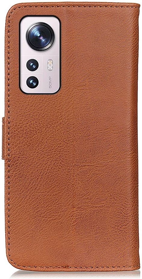 KHAZNEH Xiaomi 12 / 12X Hoesje Portemonnee Book Case Kunstleer Bruin afbeelding 6