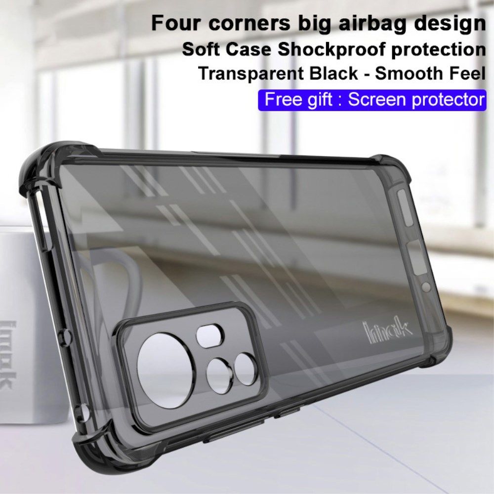 IMAK Xiaomi 12 / 12X Hoesje + Screen Protector Zwart afbeelding 2