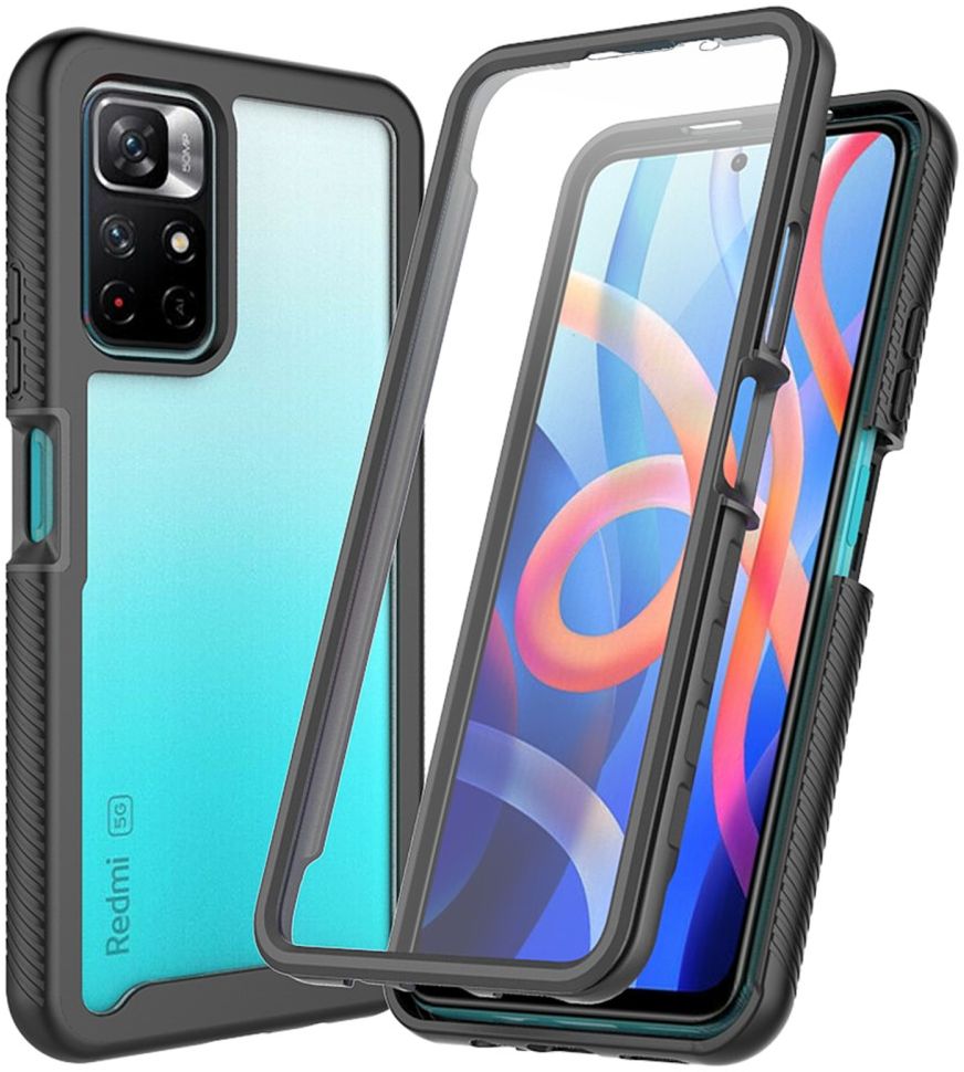 Xiaomi Redmi Note 11T 5G/11S 5G Hoesje Full Protect 360° Cover Zwart afbeelding 1