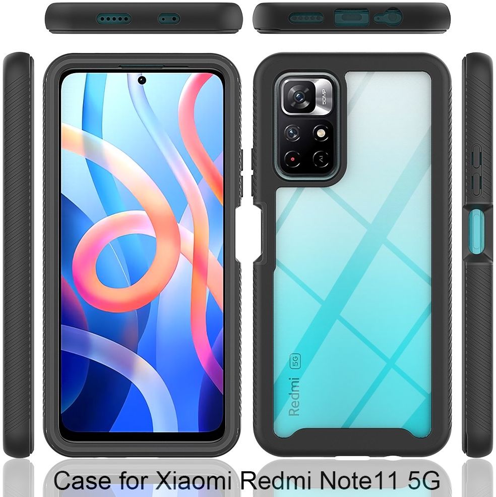 Xiaomi Redmi Note 11T 5G/11S 5G Hoesje Full Protect 360° Cover Zwart afbeelding 9