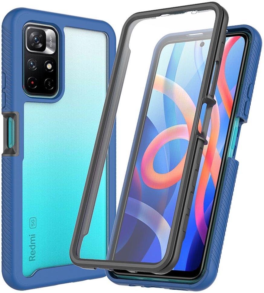 Xiaomi Redmi Note 11T 5G/11S 5G Hoesje Full Protect 360° Cover Blauw afbeelding 1