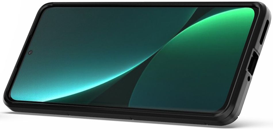 Xiaomi 12 Pro Hoesje Hybride Back Cover met Kickstand Zwart afbeelding 4