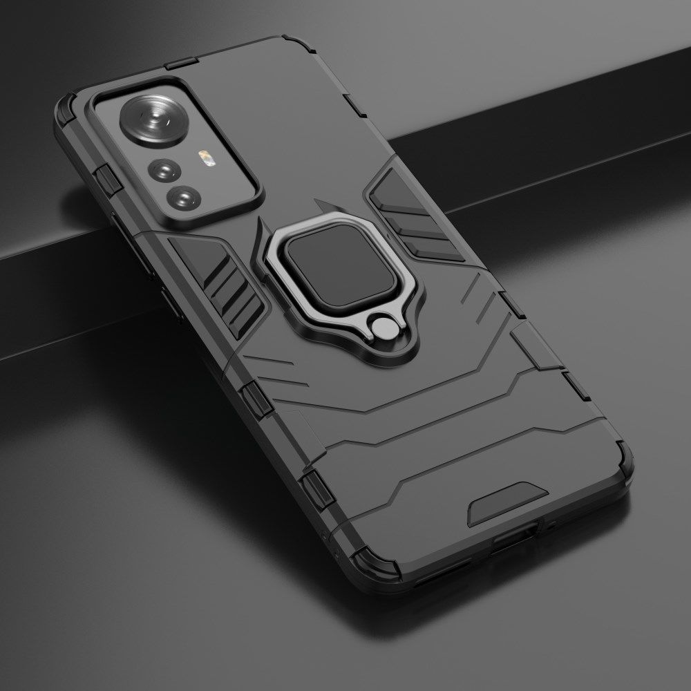Xiaomi 12 Pro Hoesje Hybride Back Cover met Kickstand Zwart afbeelding 8