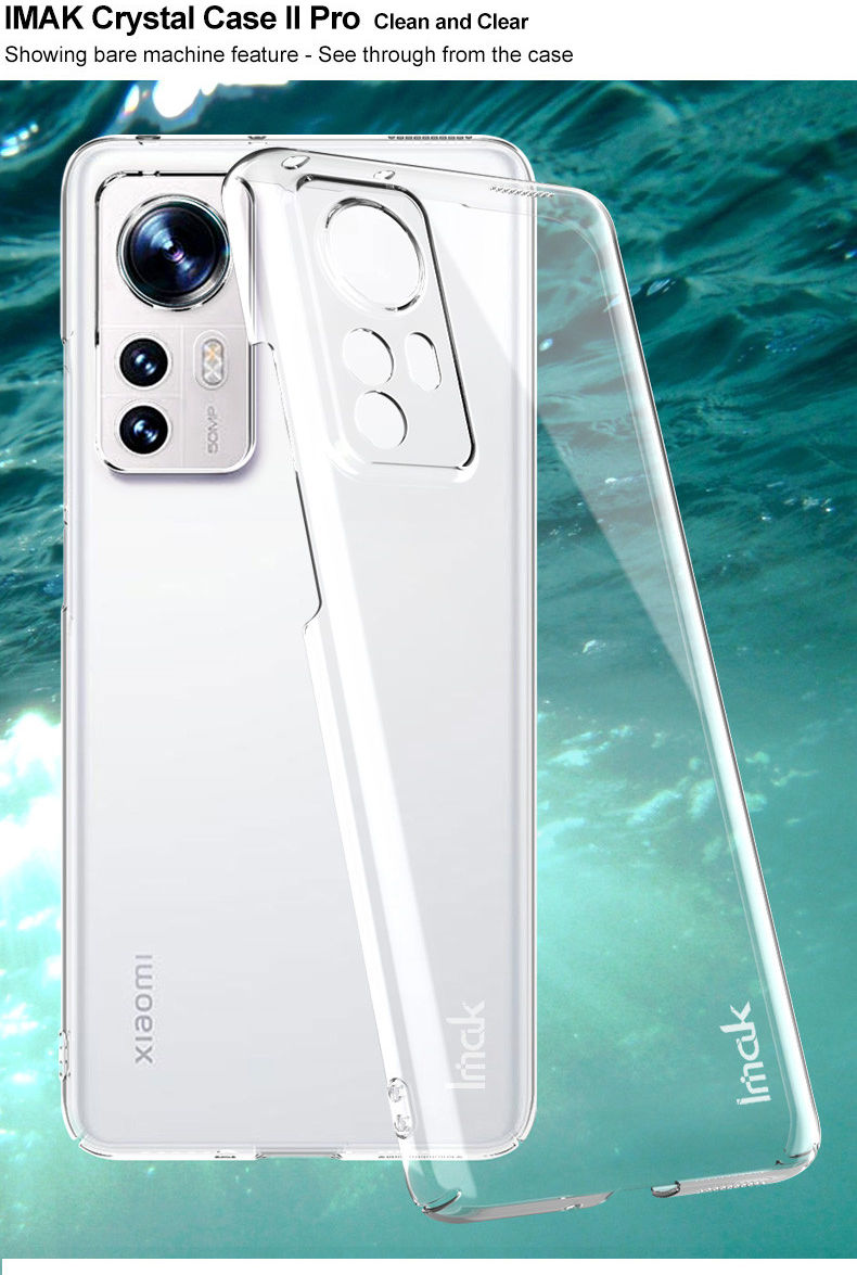 Imak Crystal Case II Pro Xiaomi 12 / 12X Hoesje Back Cover Transparant afbeelding 4