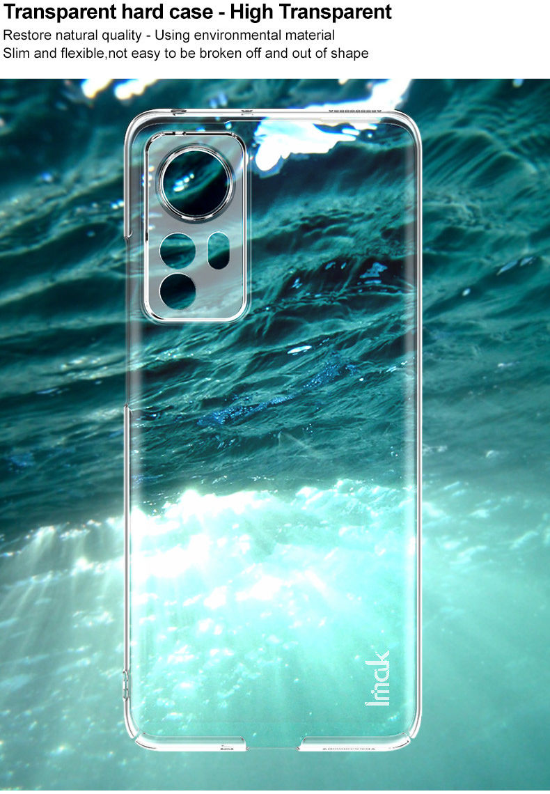 Imak Crystal Case II Pro Xiaomi 12 / 12X Hoesje Back Cover Transparant afbeelding 5