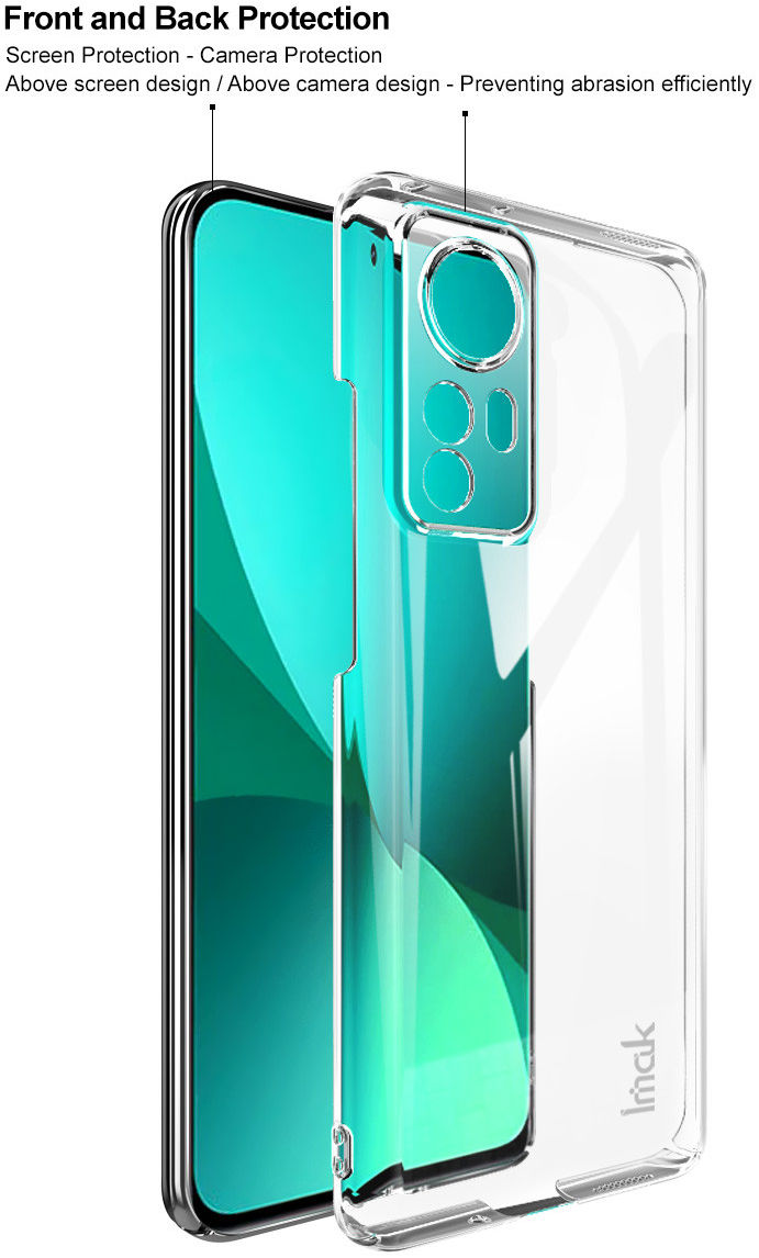 Imak Crystal Case II Pro Xiaomi 12 / 12X Hoesje Back Cover Transparant afbeelding 8