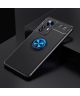Xiaomi 12 Pro Hoesje met Magnetische Kickstand Ring Zwart / Blauw