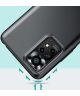 Xiaomi Redmi Note 11 / 11S Hoesje Armor Back Cover Transparant Zwart