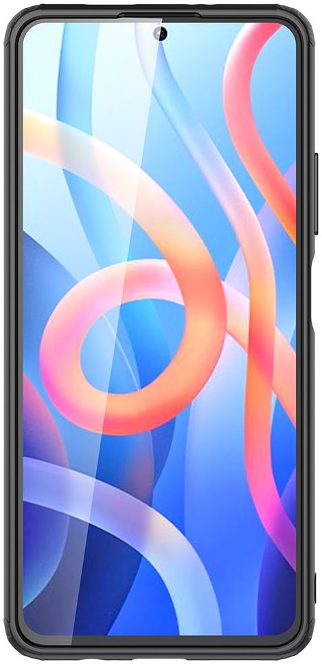 Xiaomi Redmi Note 11 / 11S Hoesje Armor Back Cover Transparant Zwart afbeelding 3