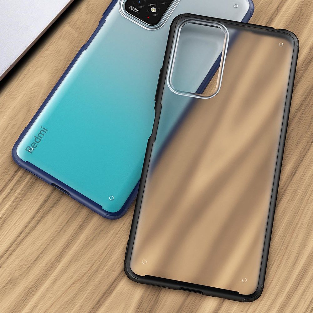 Xiaomi Redmi Note 11 / 11S Hoesje Armor Back Cover Transparant Zwart afbeelding 8