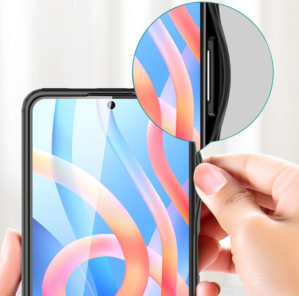 Xiaomi Redmi Note 11 / 11S Hoesje Armor Back Cover Transparant Blauw afbeelding 6