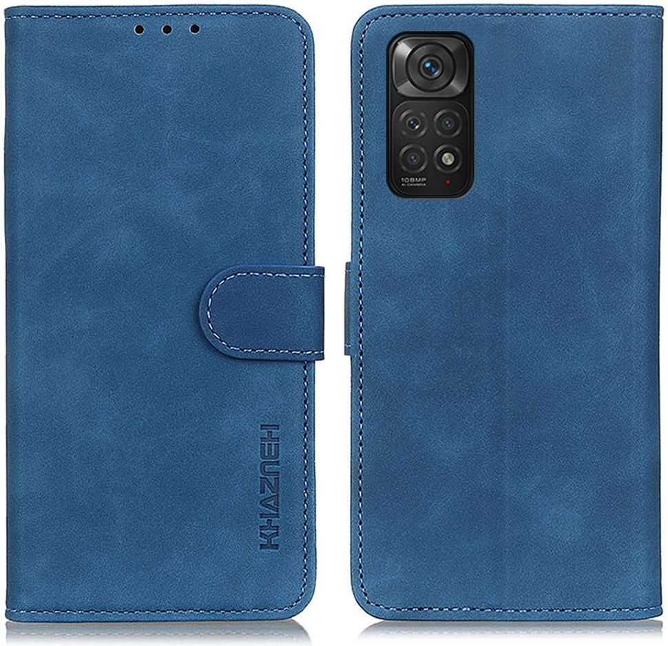 KHAZNEH Xiaomi Redmi Note 11 / 11S Hoesje Retro Wallet Book Case Blauw afbeelding 3