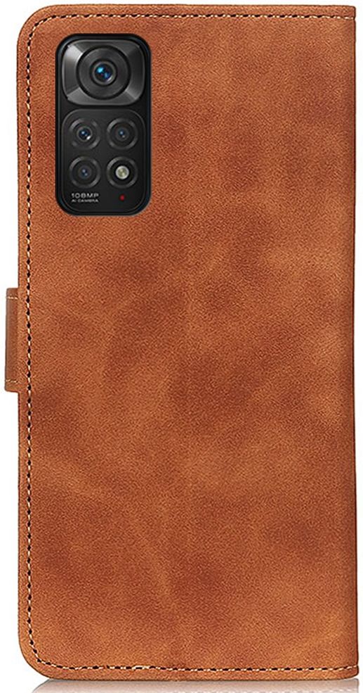KHAZNEH Xiaomi Redmi Note 11 / 11S Hoesje Retro Wallet Book Case Bruin afbeelding 5