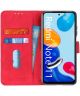 KHAZNEH Xiaomi Redmi Note 11 / 11S Hoesje Retro Wallet Book Case Rood