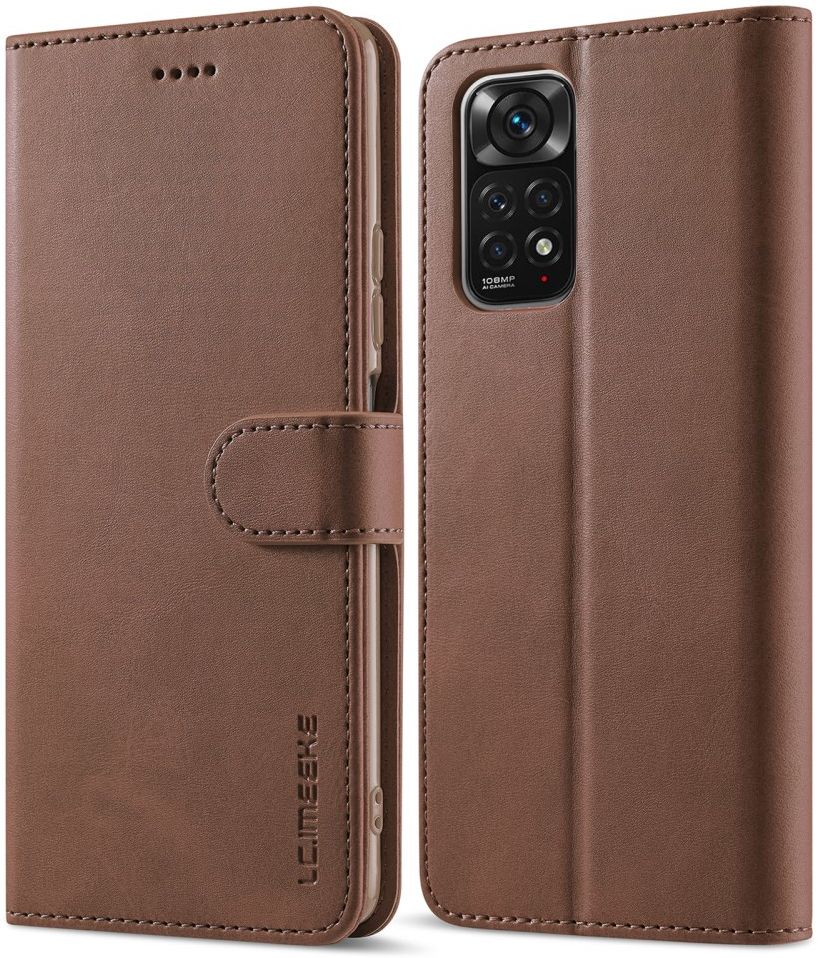 LC.IMEEKE Xiaomi Redmi Note 11 / 11S Hoesje Portemonnee Bruin afbeelding 3