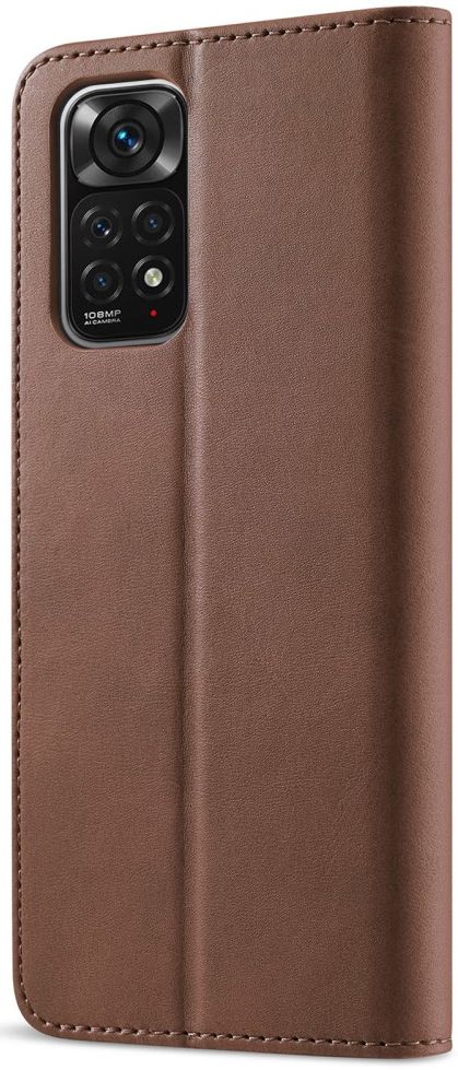 LC.IMEEKE Xiaomi Redmi Note 11 / 11S Hoesje Portemonnee Bruin afbeelding 6