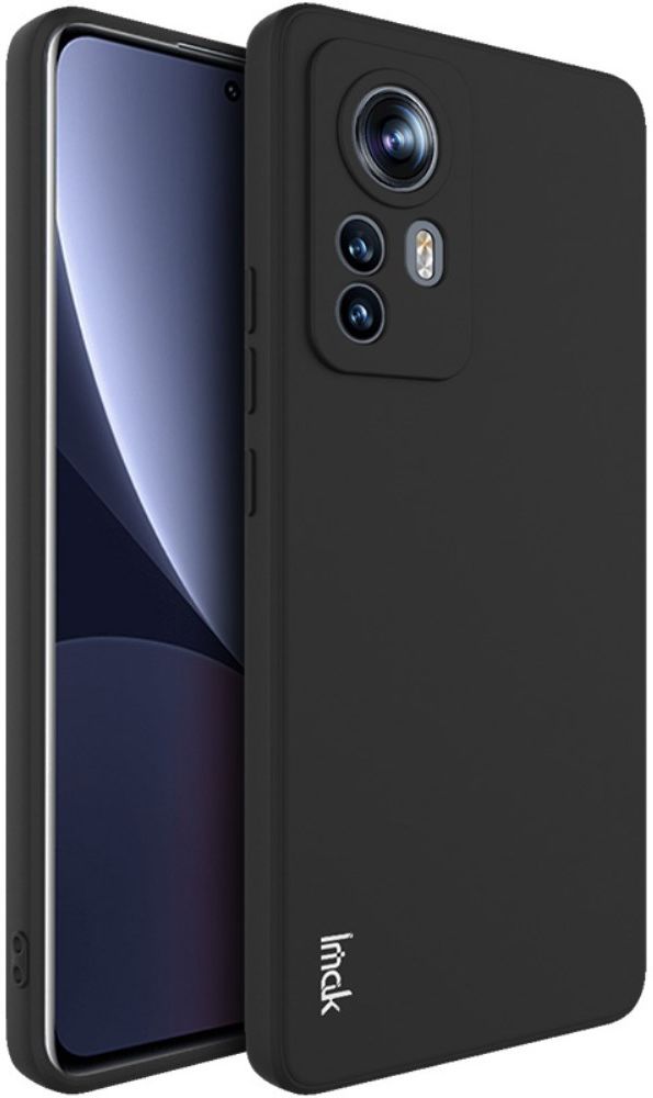 IMAK UC-4 Xiaomi 12 Pro Hoesje Flexibel TPU Back Cover Zwart afbeelding 1