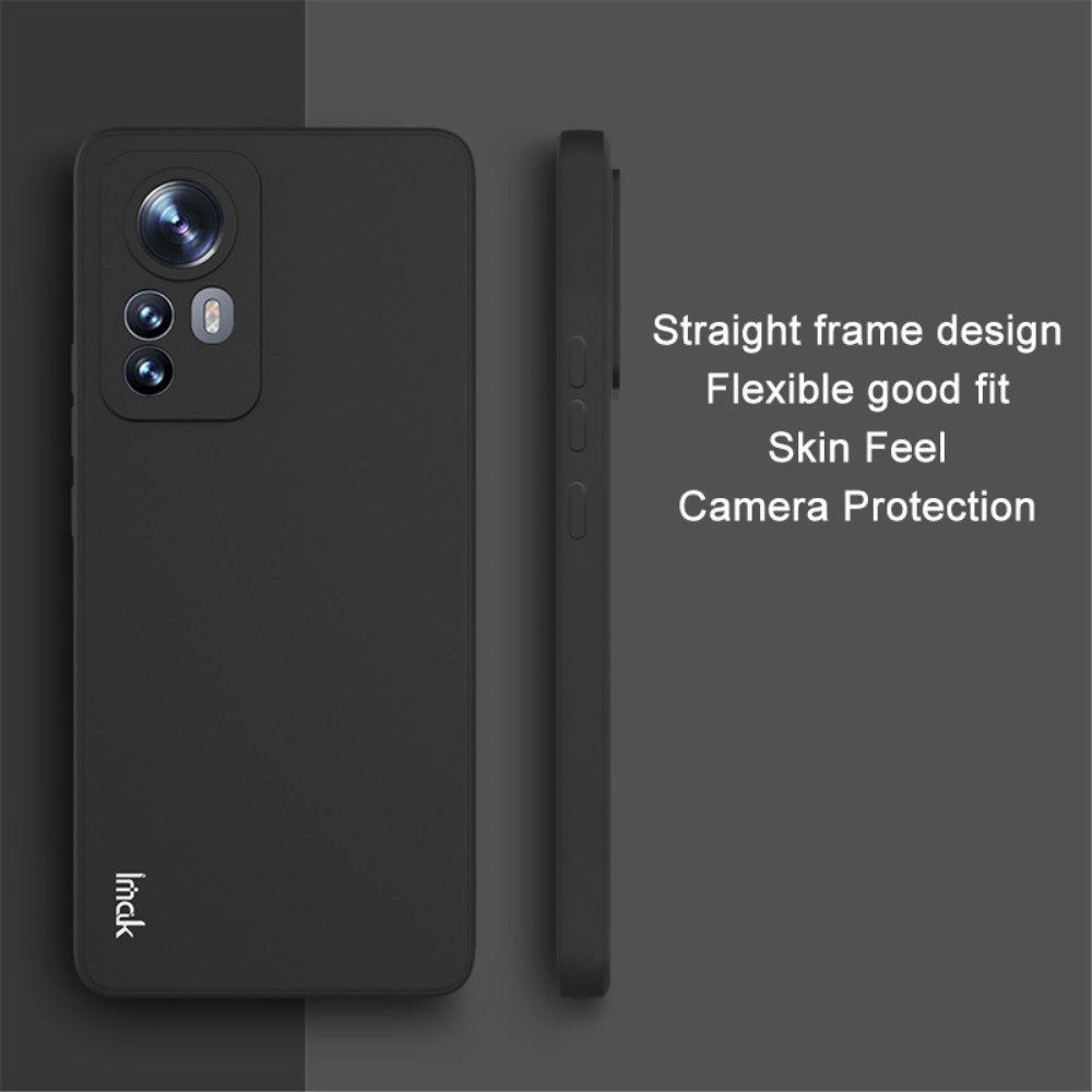 IMAK UC-4 Xiaomi 12 Pro Hoesje Flexibel TPU Back Cover Zwart afbeelding 2