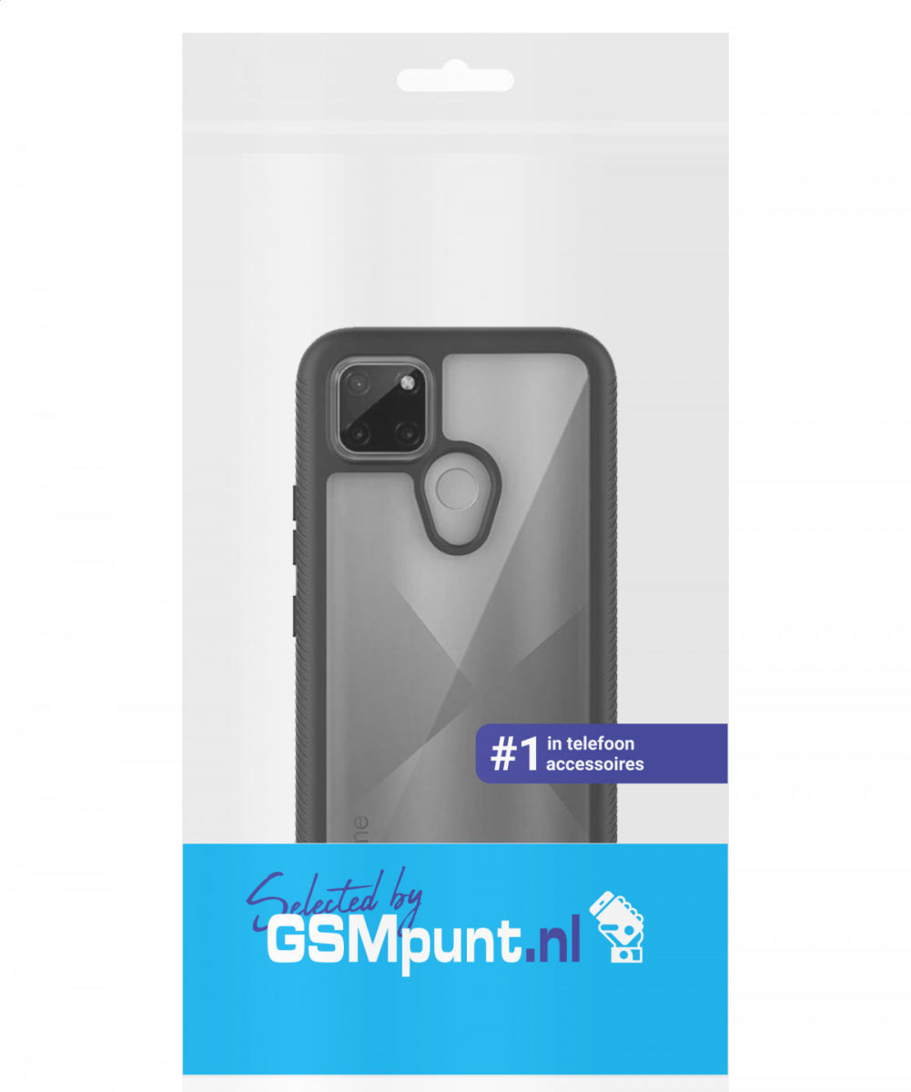 Realme C21Y / C25Y Hoesje Full Protect 360° Cover Hybride Blauw afbeelding 10