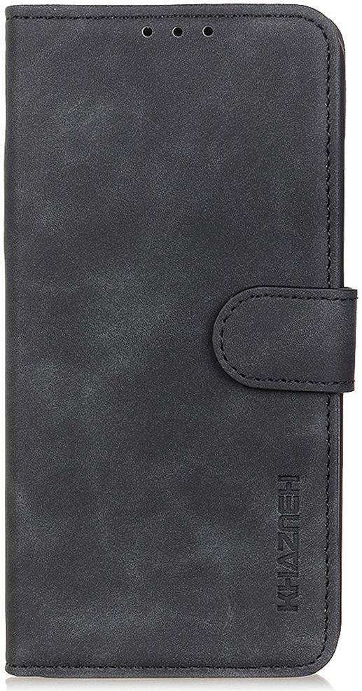 KHAZNEH Realme 9i/Oppo A76/A96 Hoesje Retro Wallet Book Case Zwart afbeelding 3