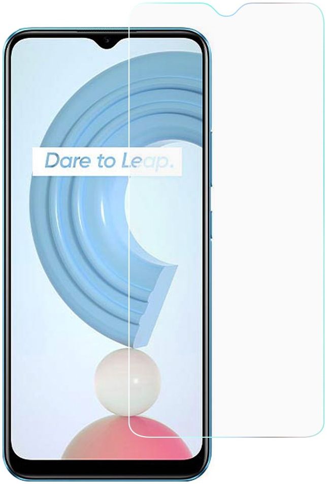 Realme C21Y Screen Protector 0.3mm Arc Edge Tempered Glass afbeelding 1