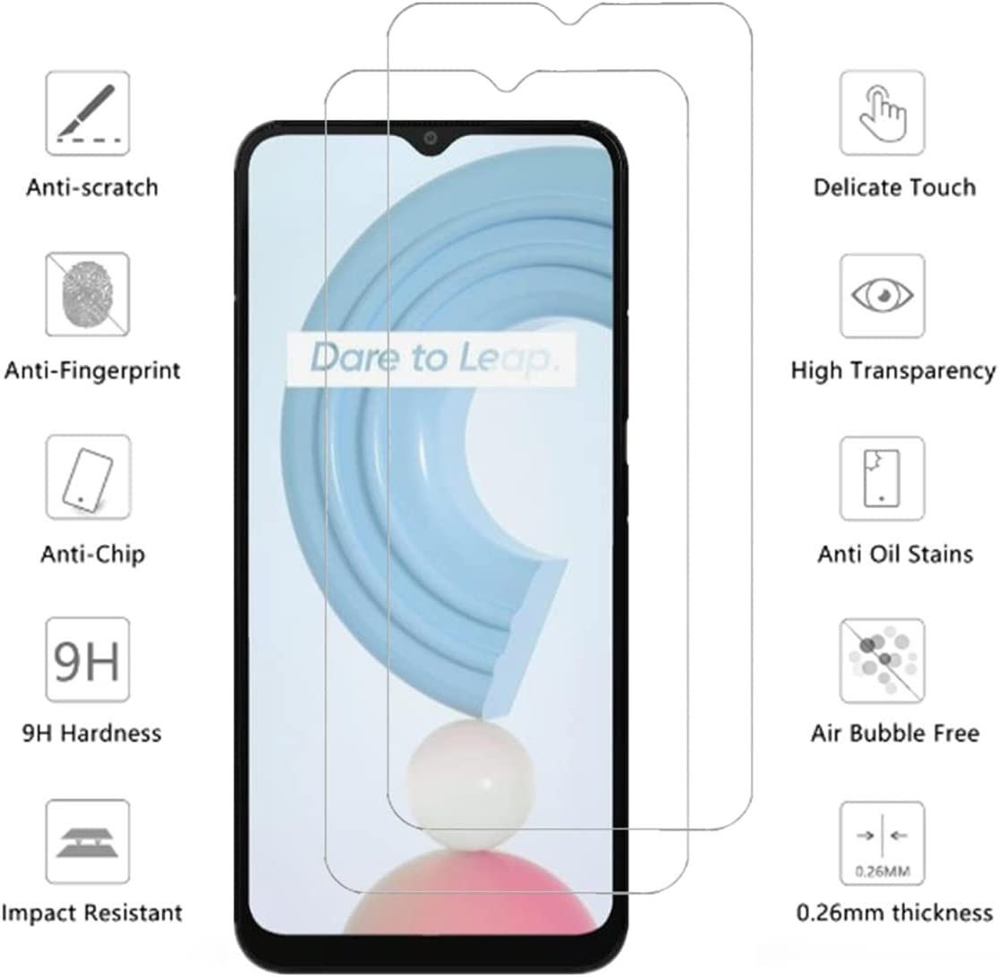 Realme C21Y Screen Protector 0.3mm Arc Edge Tempered Glass afbeelding 2