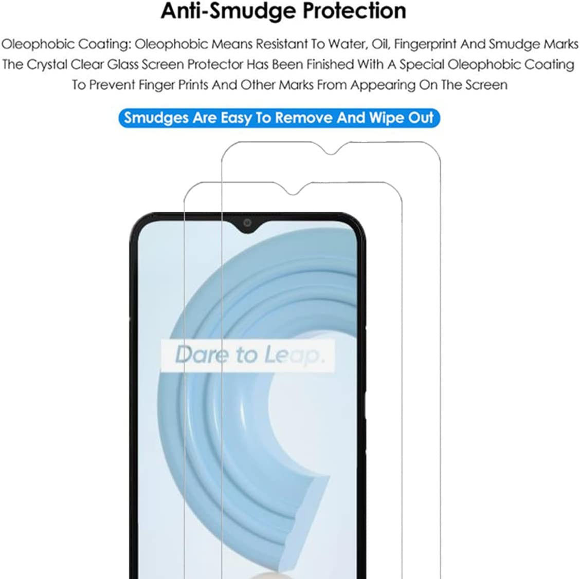 Realme C21Y Screen Protector 0.3mm Arc Edge Tempered Glass afbeelding 3