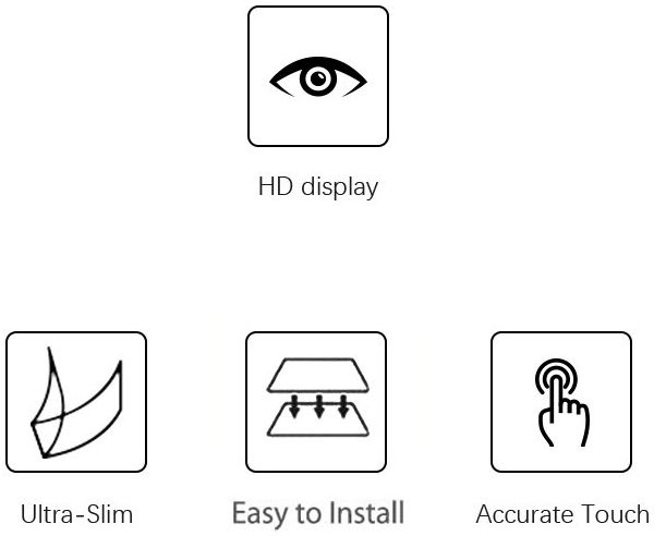 Realme C21Y Screen Protector Display Folie Volledig Dekkend afbeelding 3