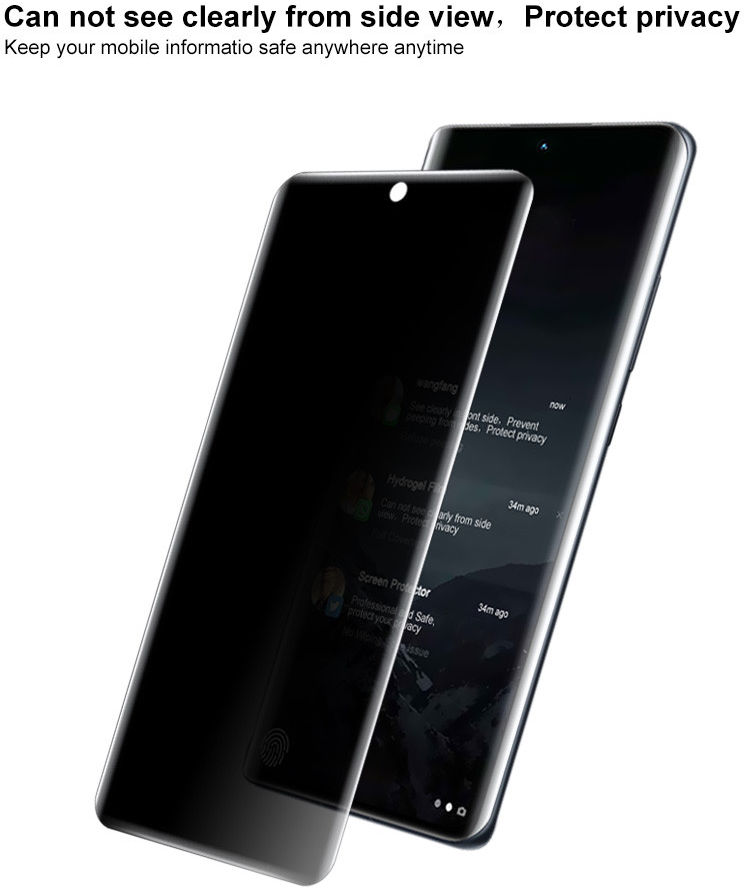 Imak Xiaomi 12 Pro Screen Protector Privacy Display Folie TPU afbeelding 4