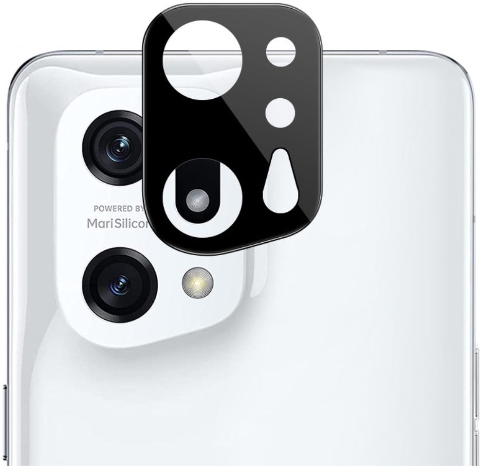 Imak Oppo Find X5 Pro Camera Lens Protector Tempered Glass Zwart afbeelding 1