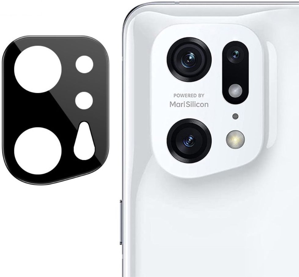 Imak Oppo Find X5 Pro Camera Lens Protector Tempered Glass Zwart afbeelding 2