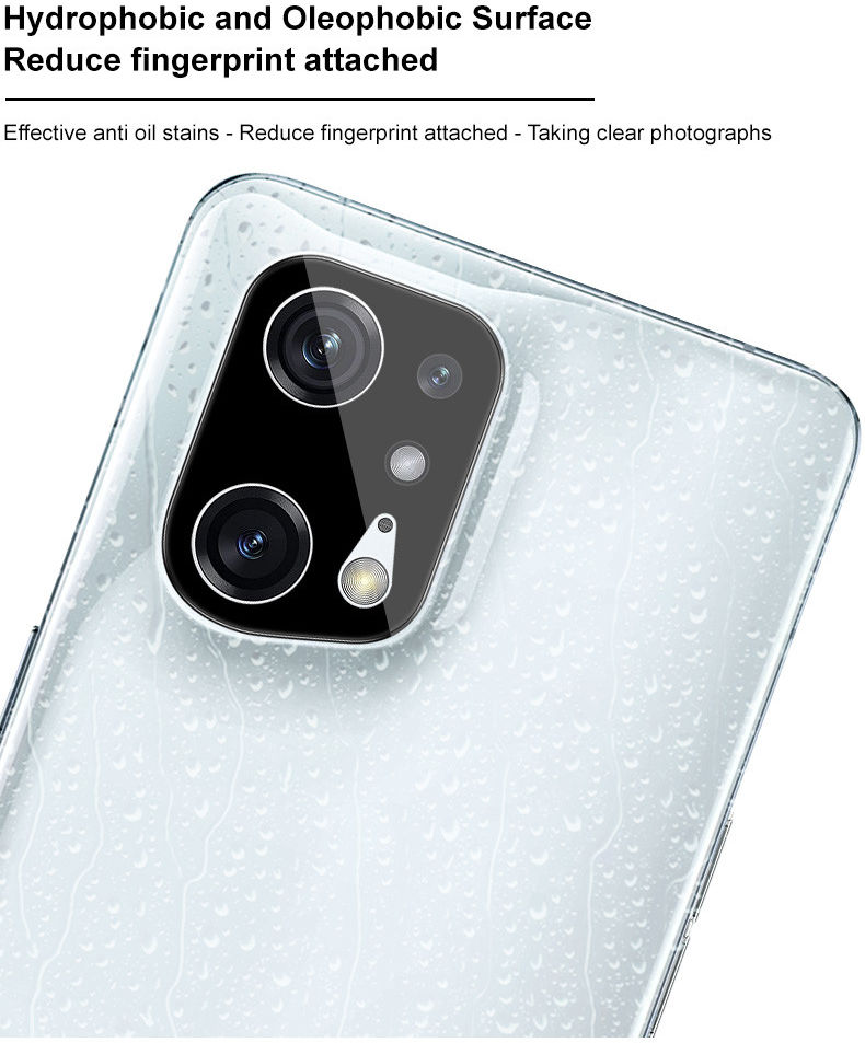 Imak Oppo Find X5 Pro Camera Lens Protector Tempered Glass Zwart afbeelding 5