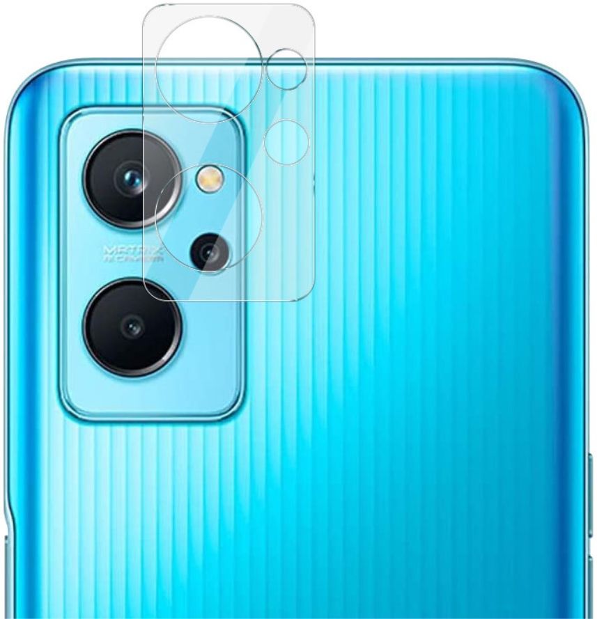 Imak Realme 9i Camera Lens Protector Tempered Glass + Lens Cap Clear afbeelding 2