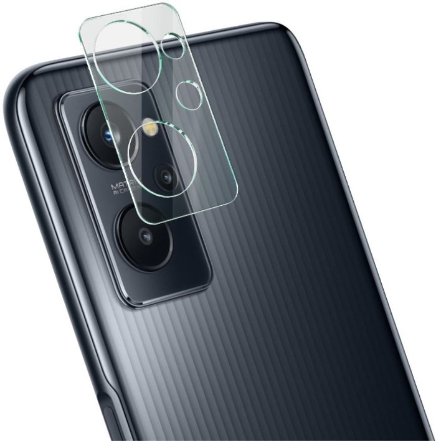 Imak Realme 9i Camera Lens Protector Tempered Glass + Lens Cap Clear afbeelding 7