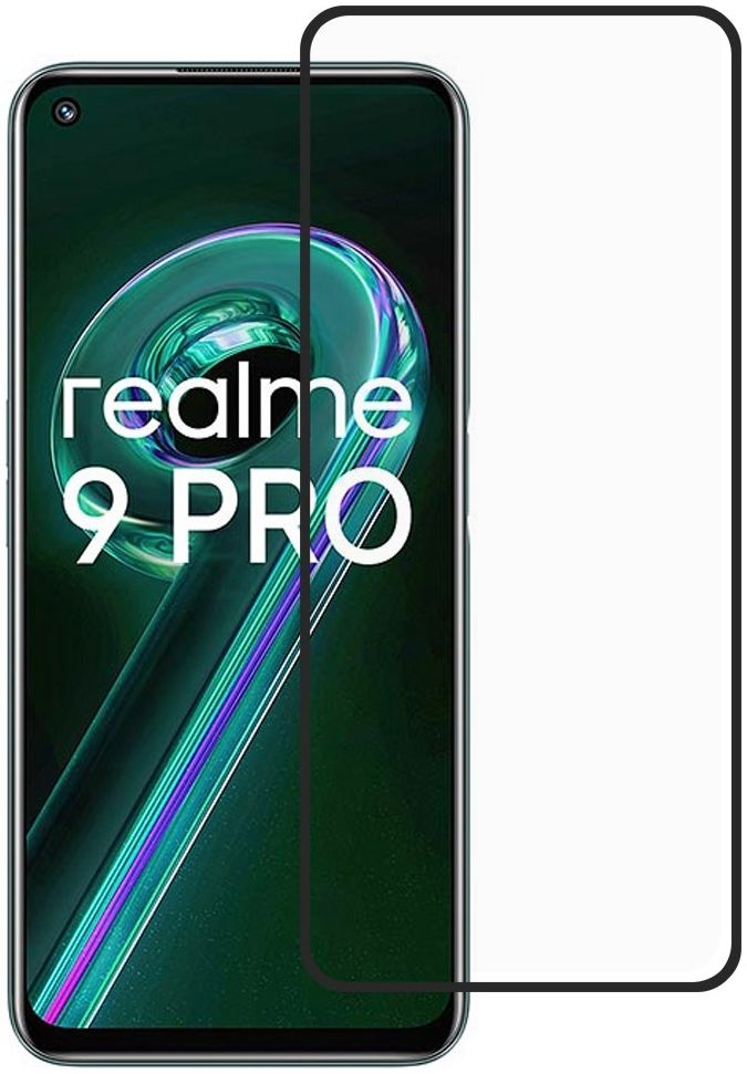 Realme 9 Pro Screen Protector Volledig Dekkend Tempered Glass afbeelding 1