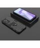 OnePlus Nord CE 2 Hoesje Shock Proof Back Cover met Kickstand Zwart