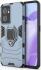 OnePlus Nord CE 2 Hoesje Shock Proof Back Cover met Kickstand Blauw afbeelding 1