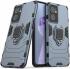 OnePlus Nord CE 2 Hoesje Shock Proof Back Cover met Kickstand Blauw afbeelding 3