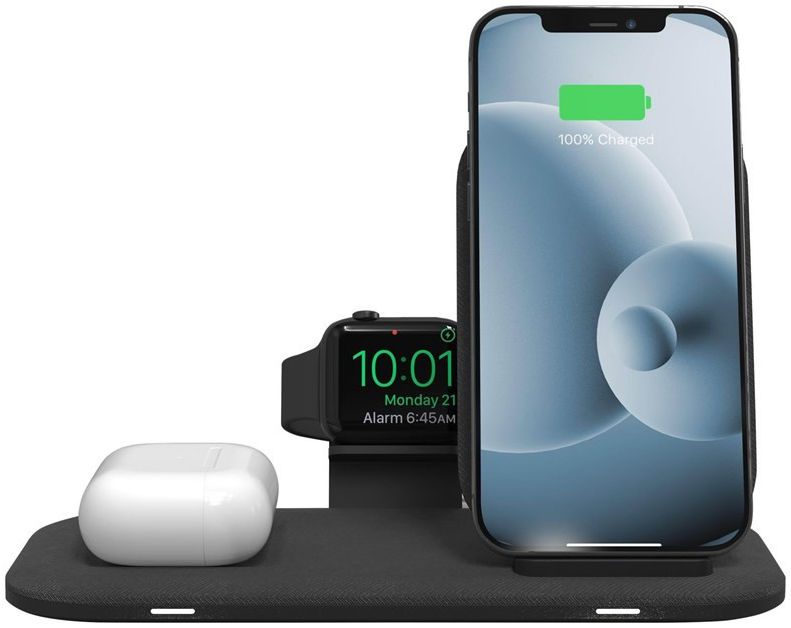 weten spuiten Verslinden Mophie 3-in-1 Draadloze Oplader met Standaard voor Apple Watch Zwart |  GSMpunt.nl