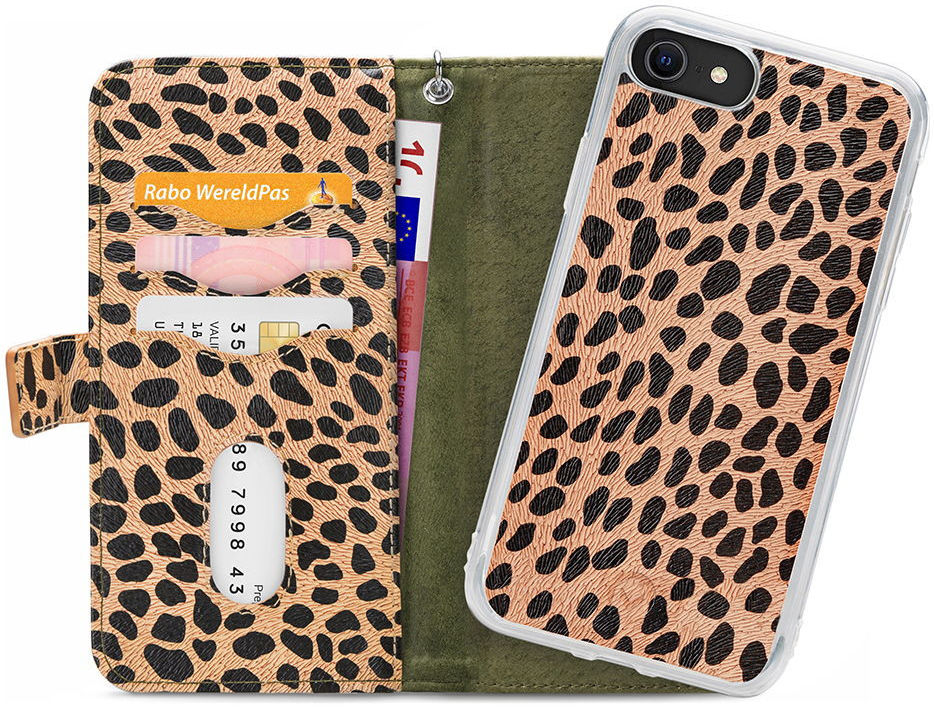 Mobilize Magnet Zipper iPhone 6/6S/7/8/SE (2020/2022) Hoesje Olive afbeelding 1