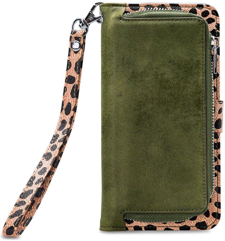 Mobilize Magnet Zipper iPhone 6/6S/7/8/SE (2020/2022) Hoesje Olive afbeelding 4